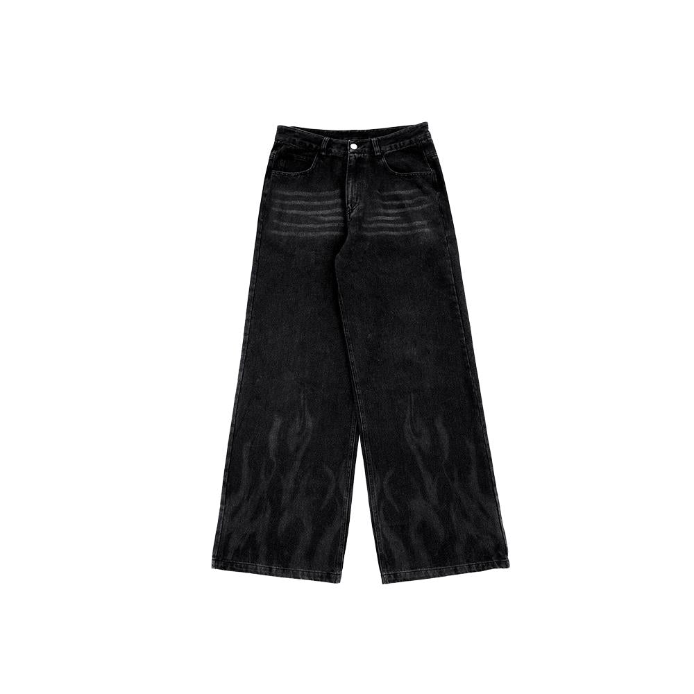 Flames Loose Fit Jeans