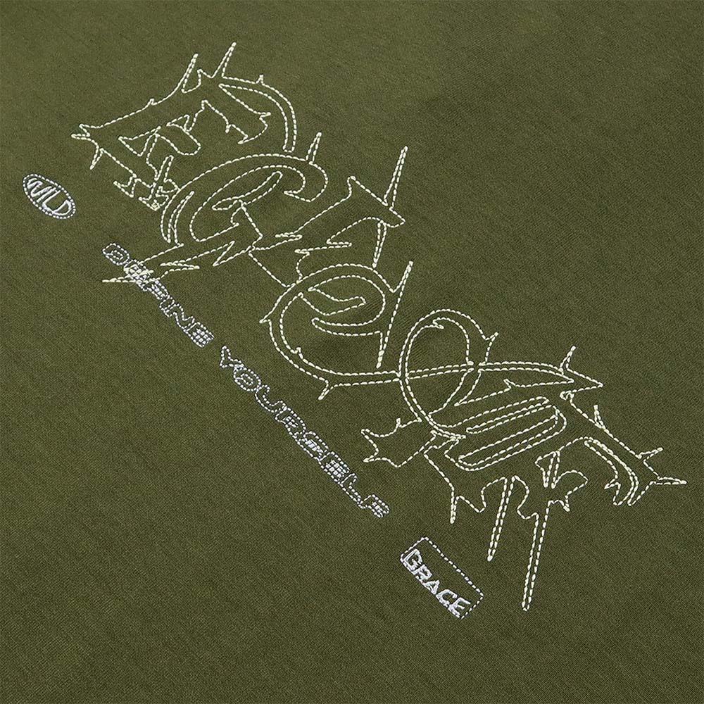 Thornscript Tee (Olive Green)