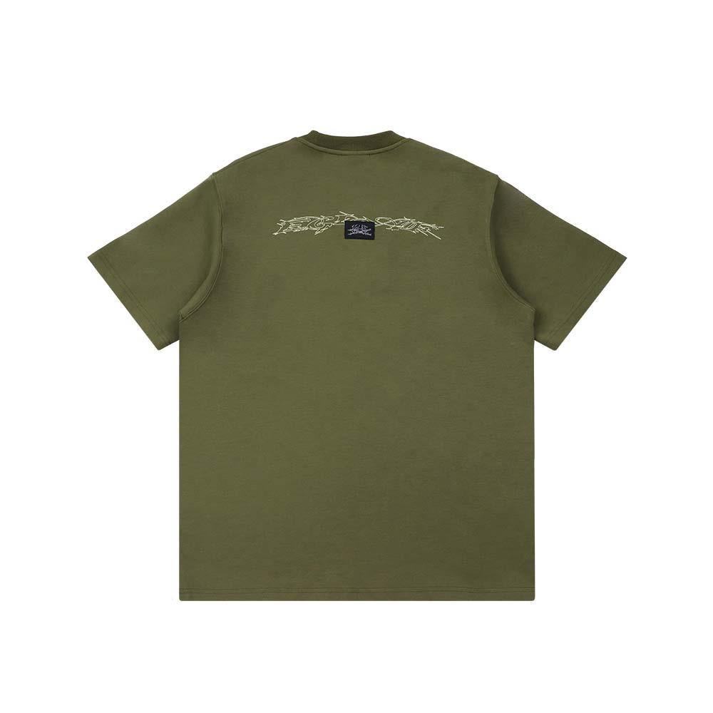 Thornscript Tee (Olive Green)