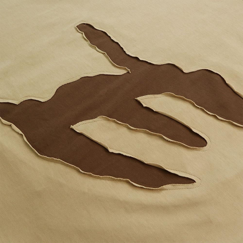 Fragments Reverse Applique Tee (Light Brown)