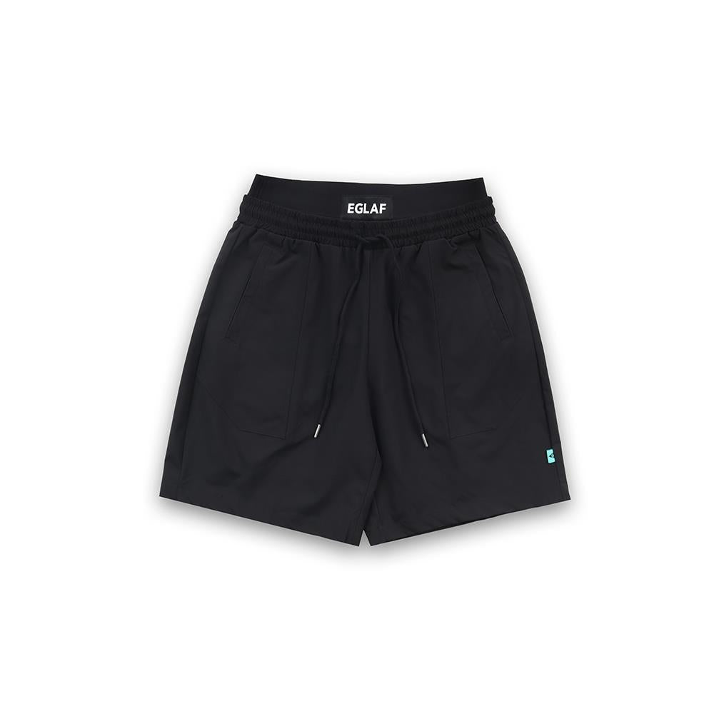Sculpta Elastic Waist Shorts (Black)
