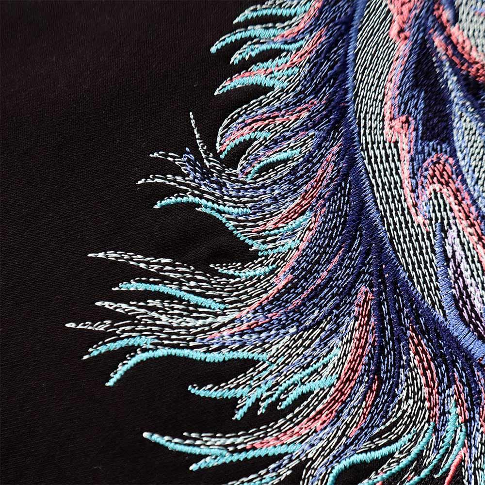 RU Embroidery Stallion Tee (Black)