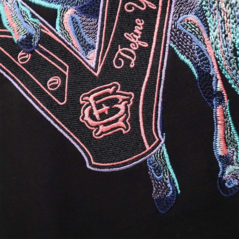 RU Embroidery Stallion Tee (Black)