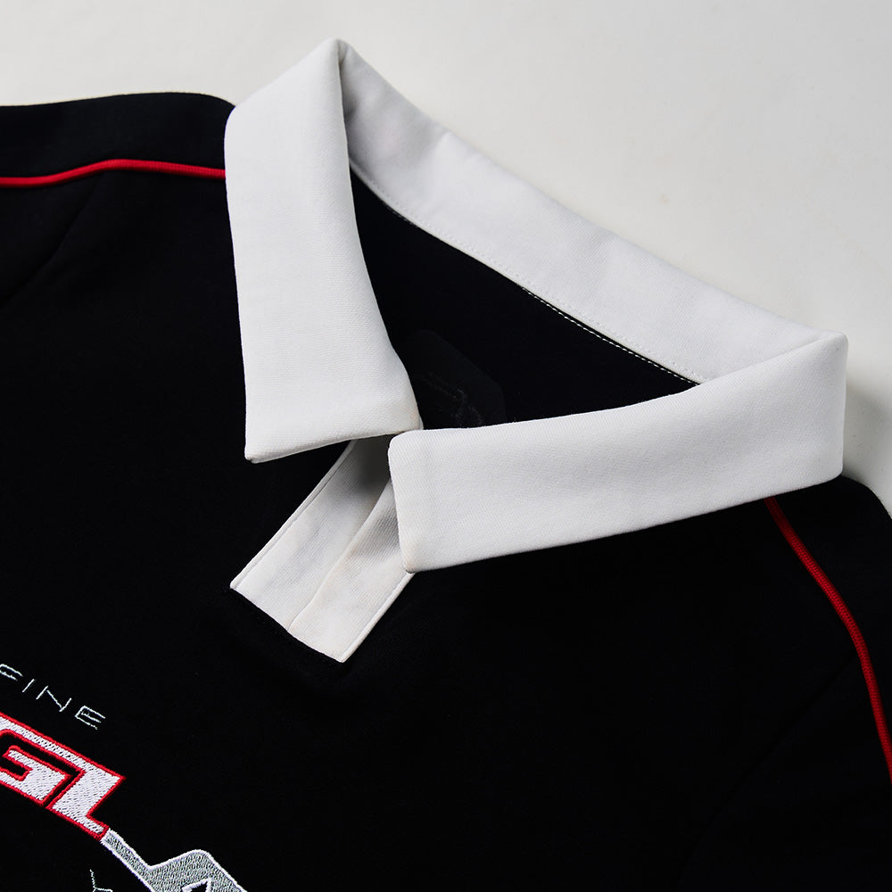 EGS Collar Crop Top (Black)