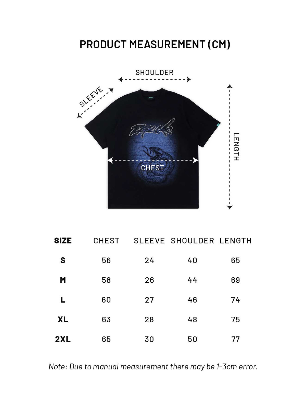 Fearless Serpent Tee (Black)