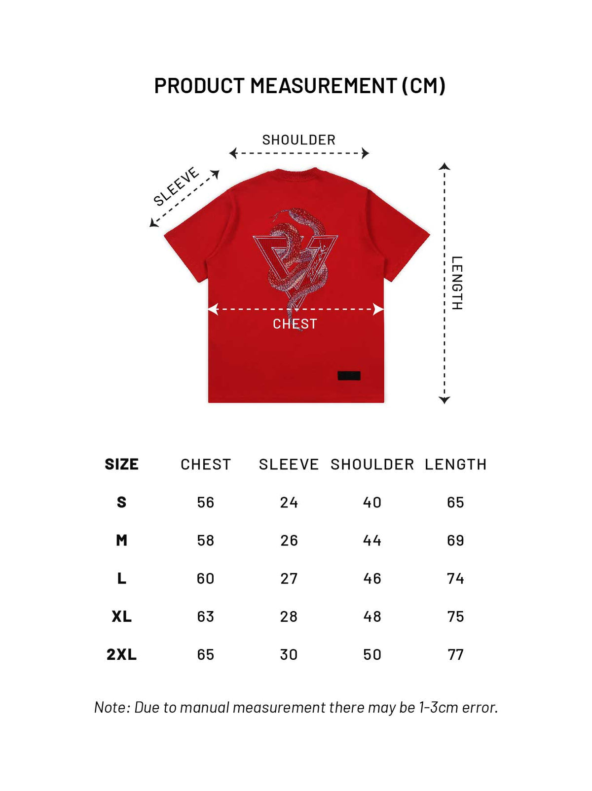 Serpent Logo Tee (Red)