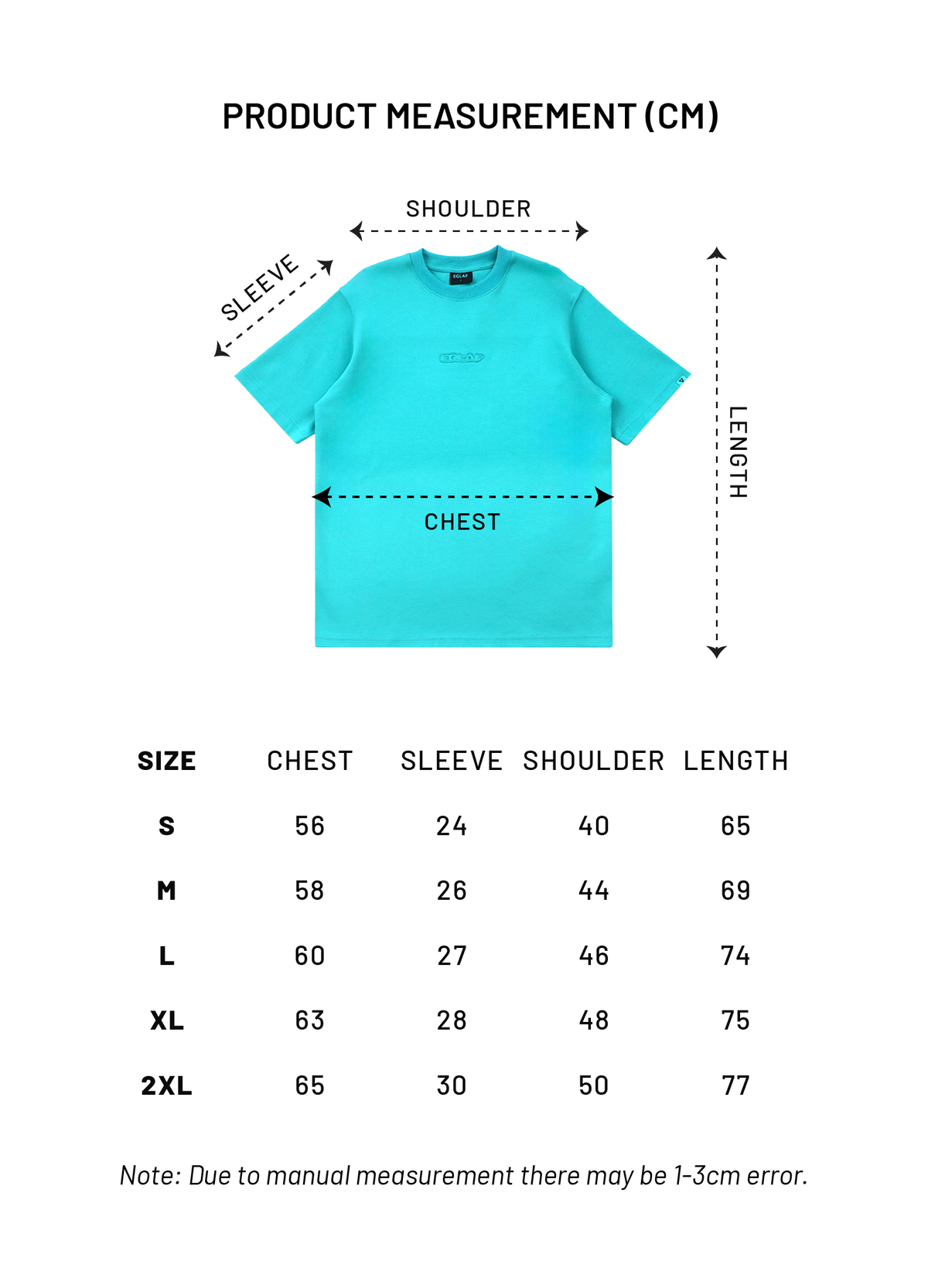 EGLAF Basic Define Yourself Tee (Turquoise)