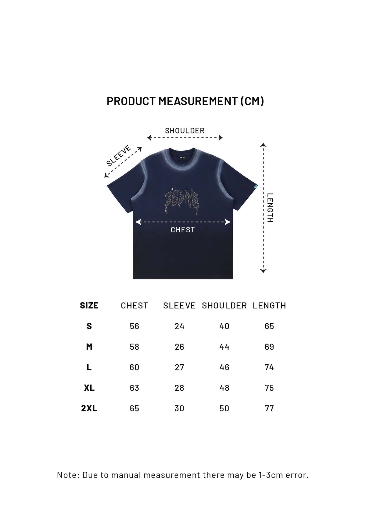 Flames Eglaf Logo Tee (Blue)