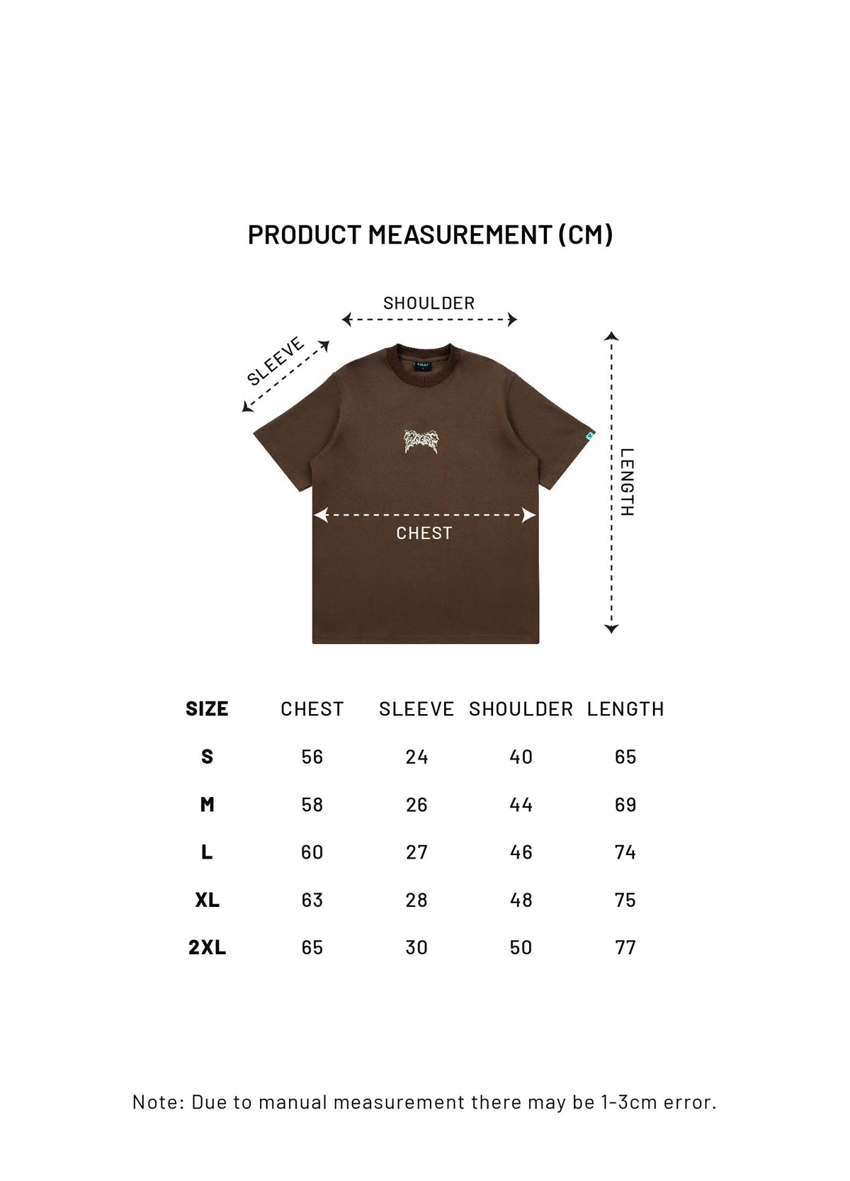 Flames Basic Tee (Brown)