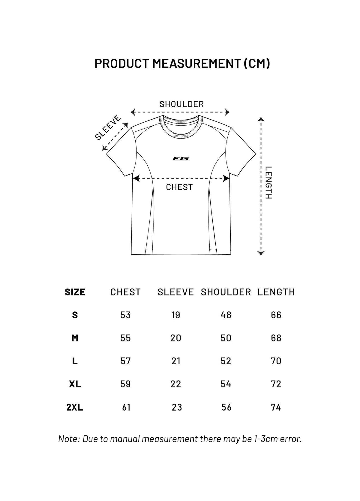EG Sport Reflective T-shirt (Black)