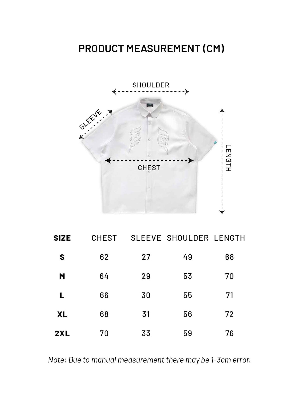 EG Silver Rivet Shirt (White)