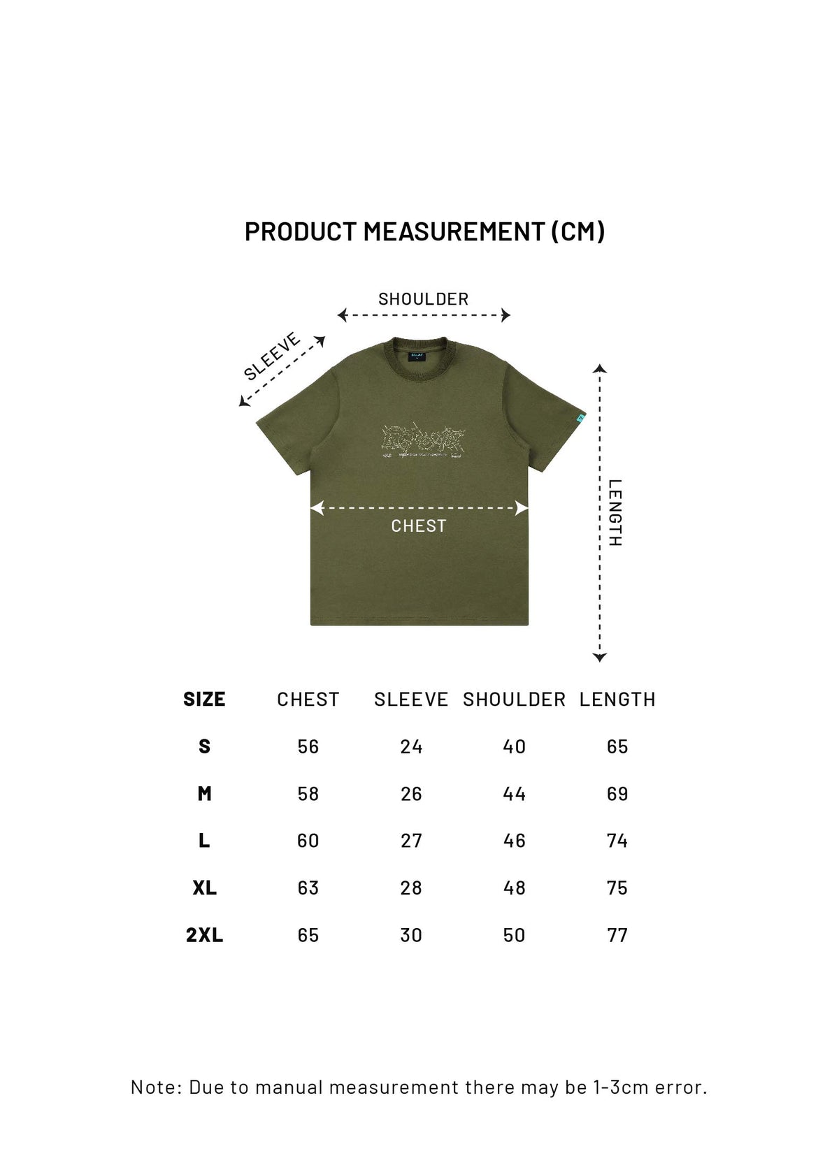 Thornscript Tee (Olive Green)