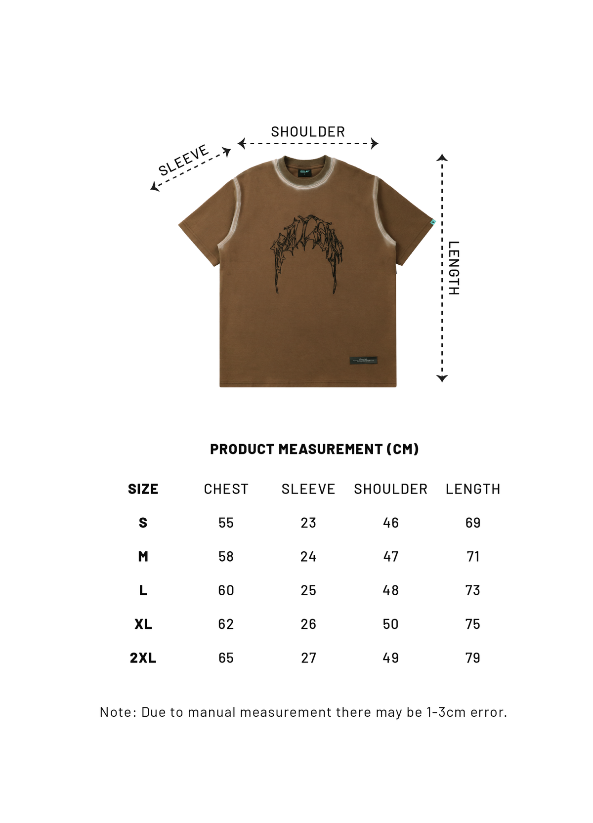 RC Stoned Washed Tee (Brown)