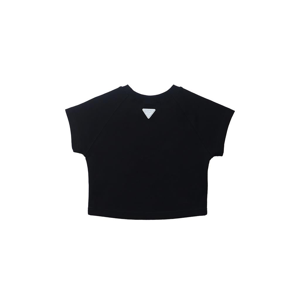 EGLAF Basic Logo Crop Top (Black)