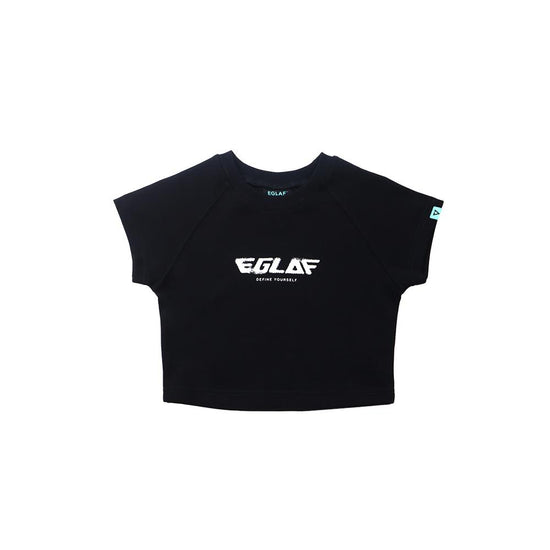 EGLAF Basic Logo Crop Top (Black)