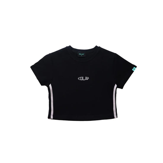 EGLAF Basic Lined Crop Top (Black)