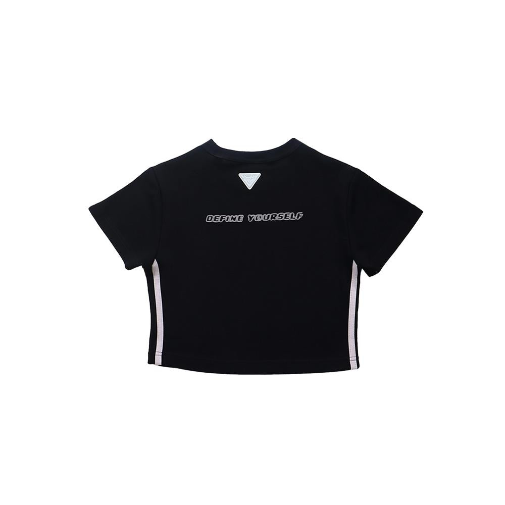EGLAF Basic Lined Crop Top (Black)