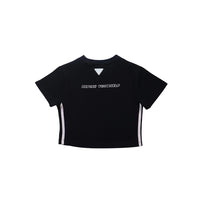 EGLAF Basic Lined Crop Top (Black)