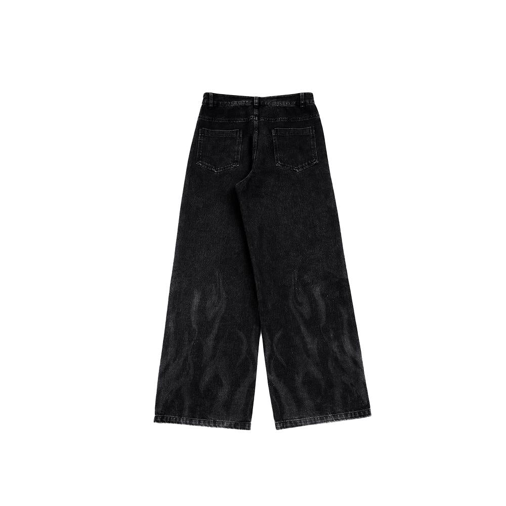 Flames Loose Fit Jeans