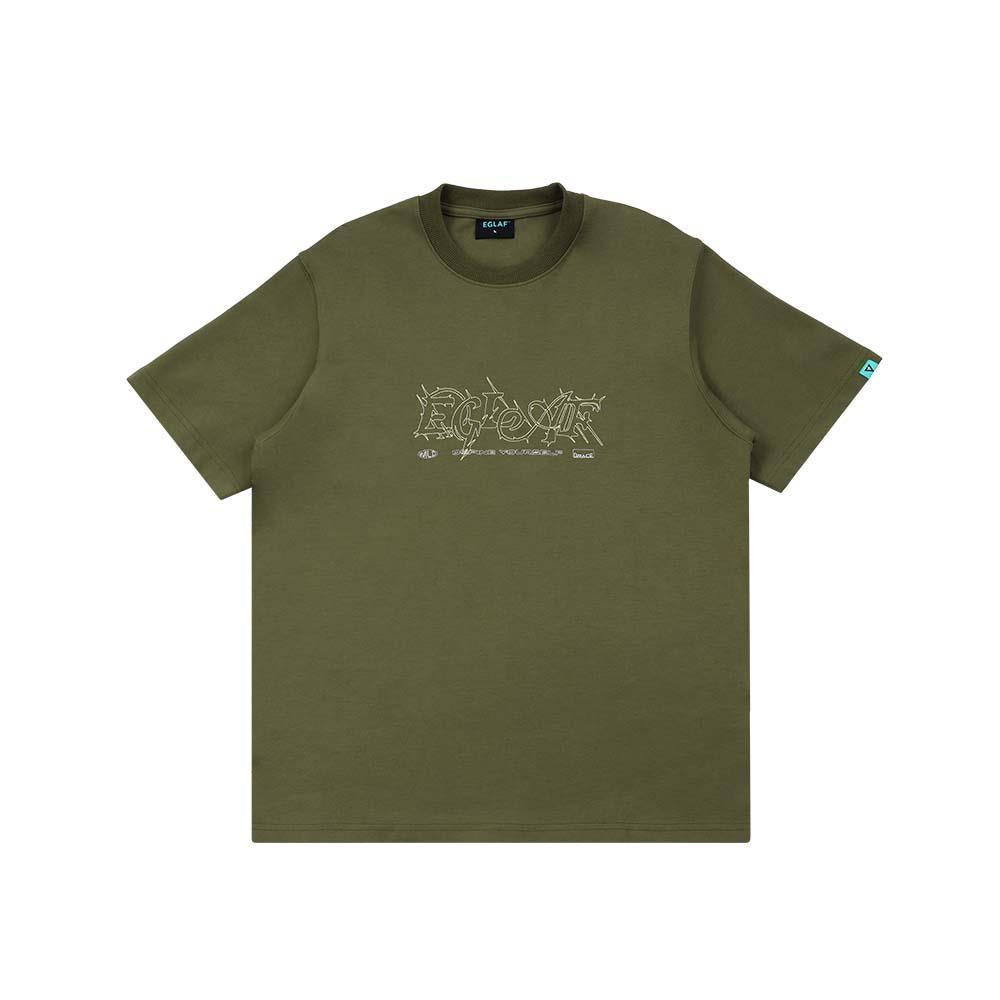 Thornscript Tee (Olive Green)