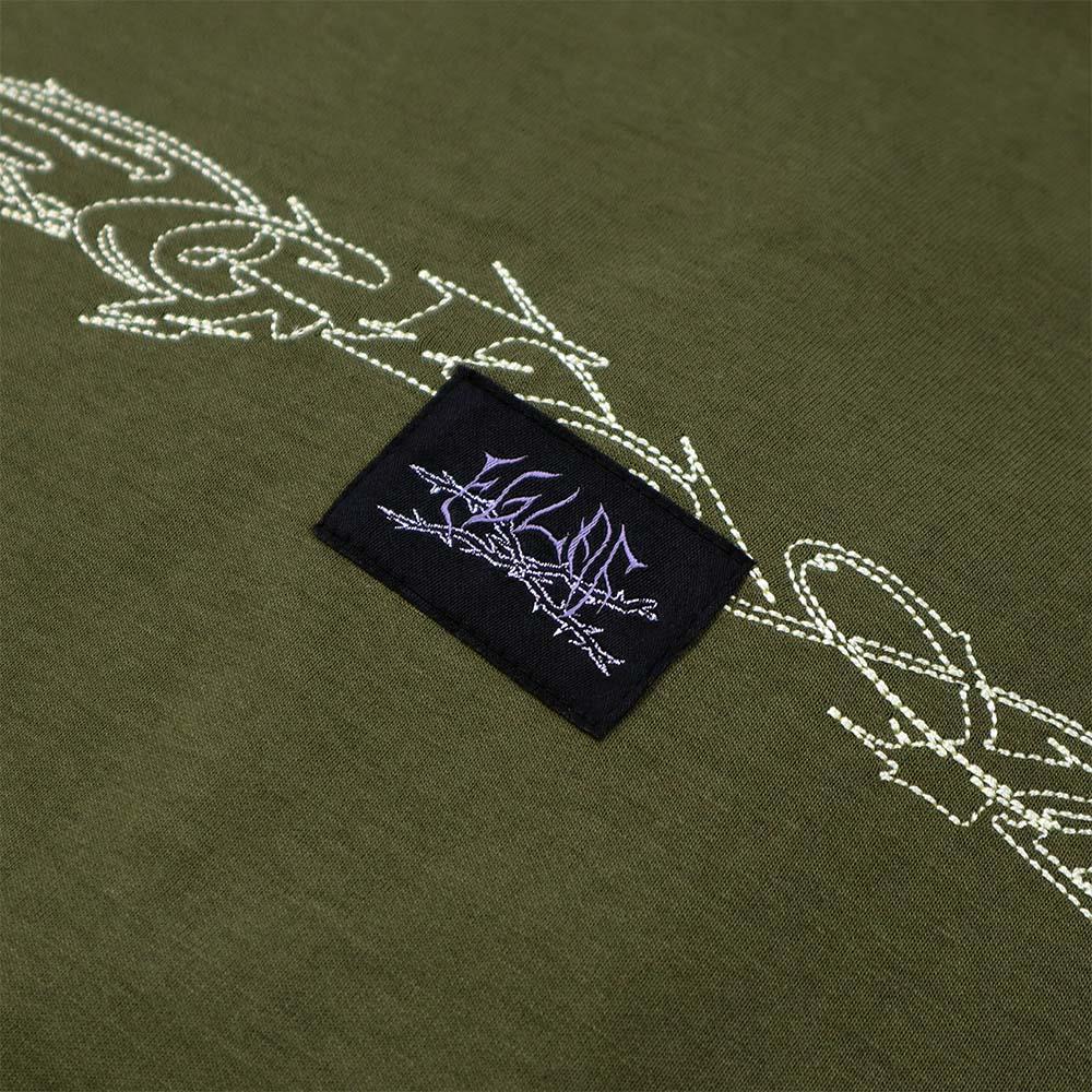 Thornscript Tee (Olive Green)