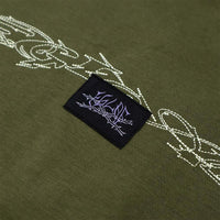 Thornscript Tee (Olive Green)