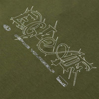Thornscript Tee (Olive Green)
