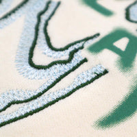 Flames Burn Embroidery Tee (Cream White)