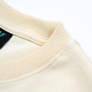 Flames Burn Embroidery Tee (Cream White)