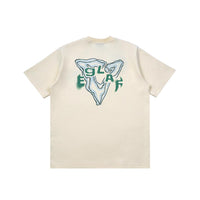 Flames Burn Embroidery Tee (Cream White)
