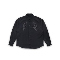 EG Silver Rivet Long Sleeve Shirt (Black)