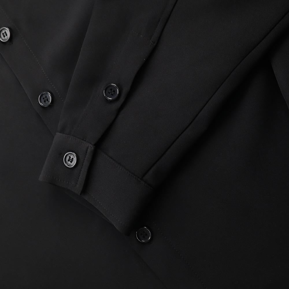 EG Silver Rivet Long Sleeve Shirt (Black)