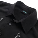 EG Silver Rivet Long Sleeve Shirt (Black)
