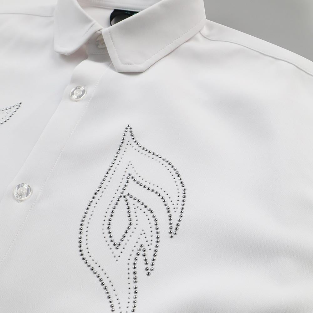 EG Silver Rivet Shirt (White)