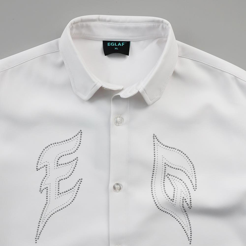 EG Silver Rivet Shirt (White)