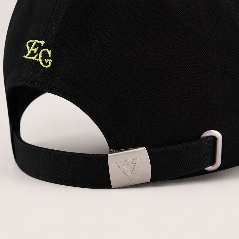 Flame Logo Distressed Cap (Black)
