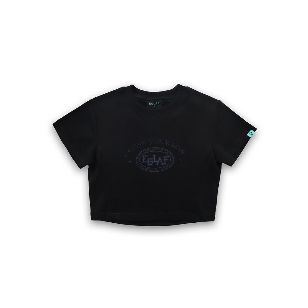 Sculpta Emblem Crop Top (Black)