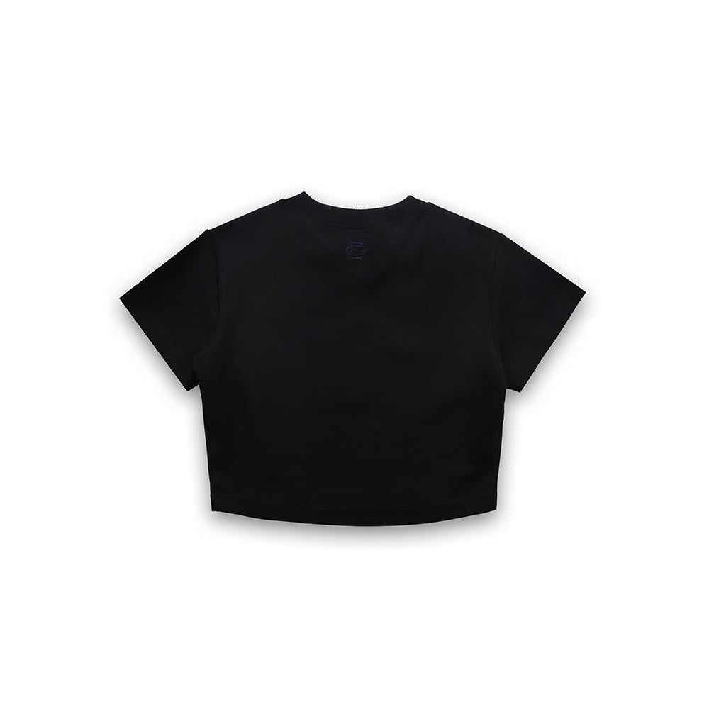 Sculpta Emblem Crop Top (Black)