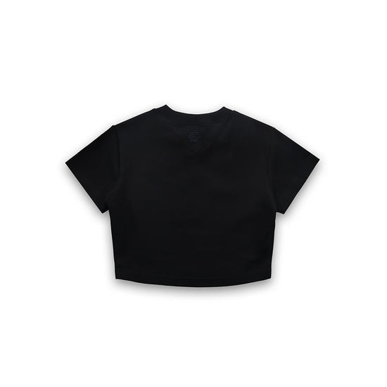 Sculpta Emblem Crop Top (Black)