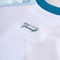 AG Stripes Crop Top (White)