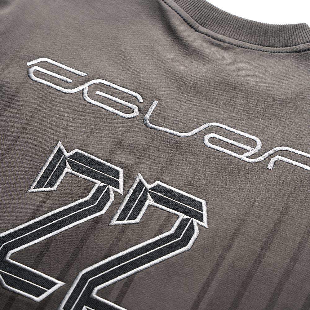 AG Stripes Tee (Warm Grey)