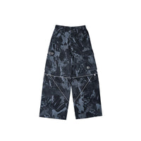 Duo Way Camo Cargo Pants (Black)