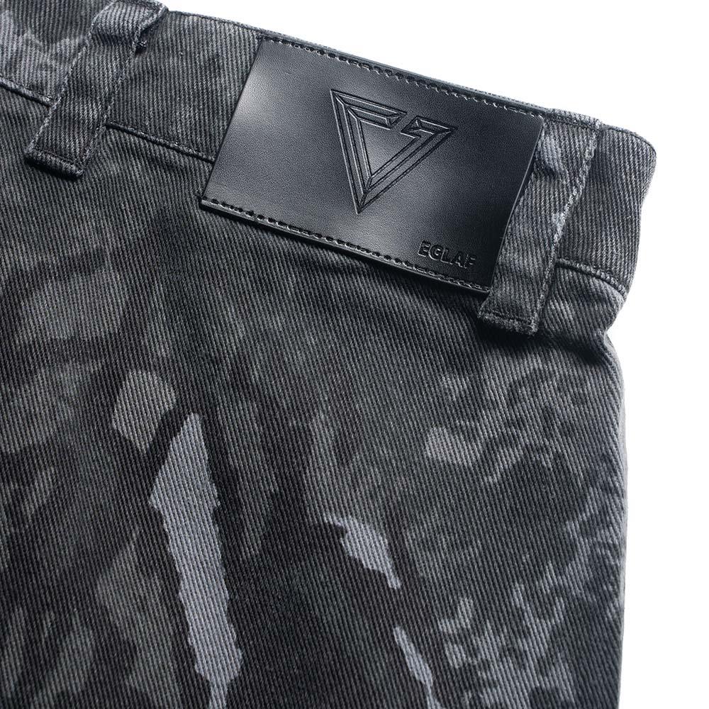Duo Way Camo Cargo Pants (Black)