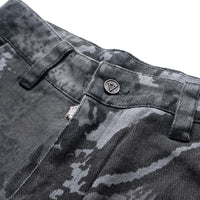 Duo Way Camo Cargo Pants (Black)