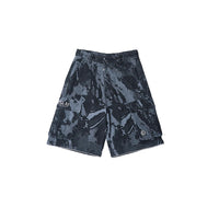 Duo Way Camo Cargo Pants (Black)