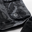 Duo Way Camo Cargo Pants (Black)