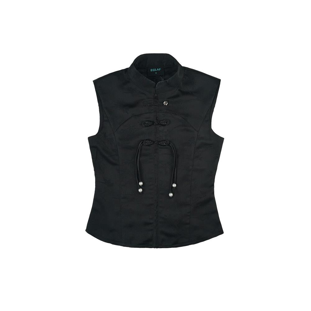 RU Oriental Vest Top (Black)