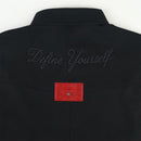 RU Embroidery Chest Logo Shirt (Black)