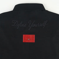 RU Embroidery Chest Logo Shirt (Black)
