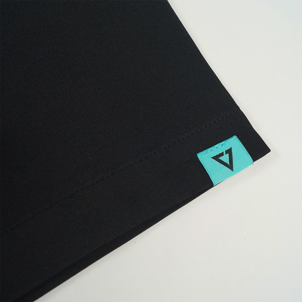 RU Embroidery Chest Logo Shirt (Black)